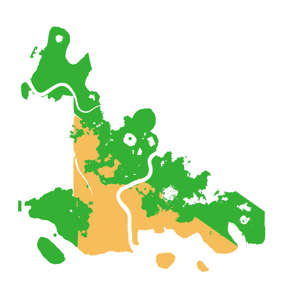 Biome Rust Map: Procedural Map, Size: 3500, Seed: 2960624