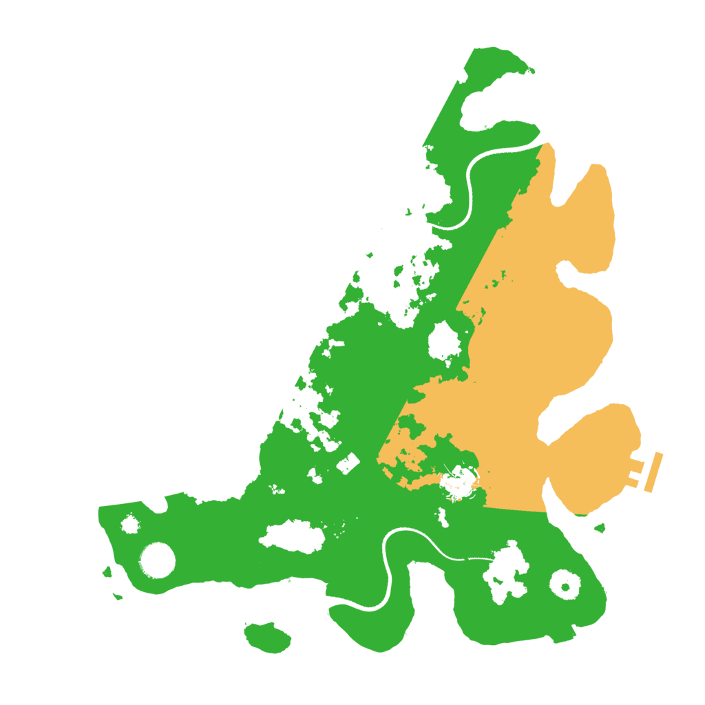 Biome Rust Map: Procedural Map, Size: 3500, Seed: 4236590