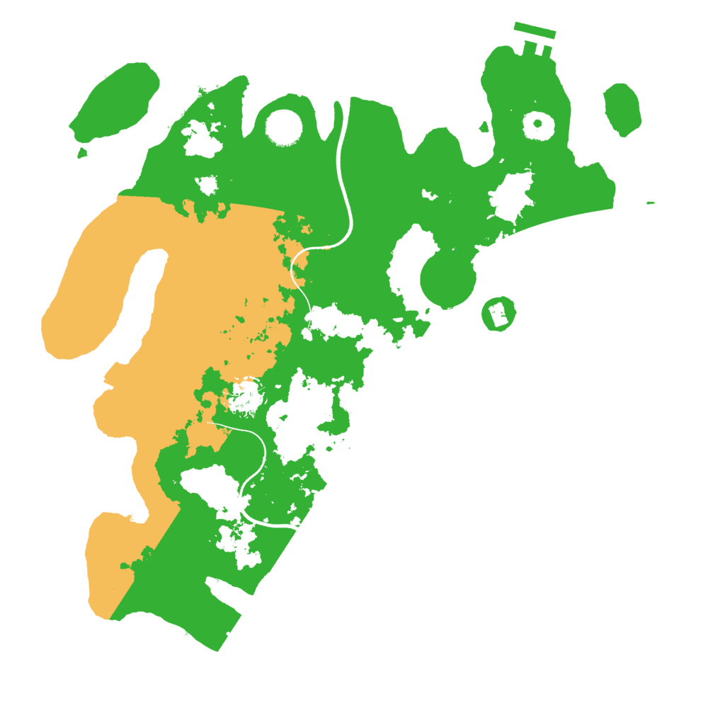 Biome Rust Map: Procedural Map, Size: 3500, Seed: 847470
