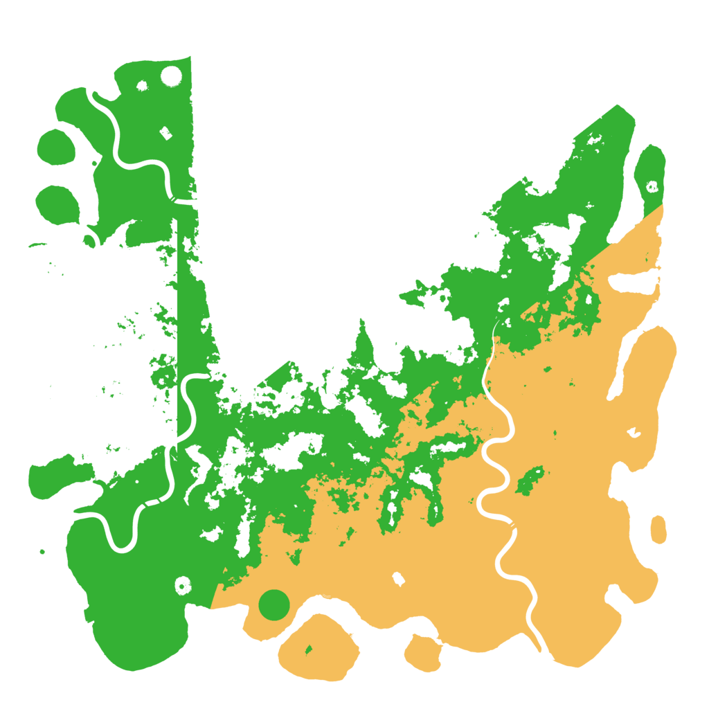 Biome Rust Map: Procedural Map, Size: 6000, Seed: 1199828727