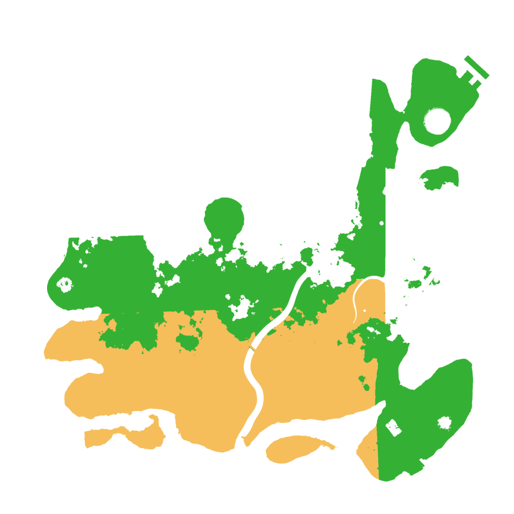 Biome Rust Map: Procedural Map, Size: 3500, Seed: 4836280