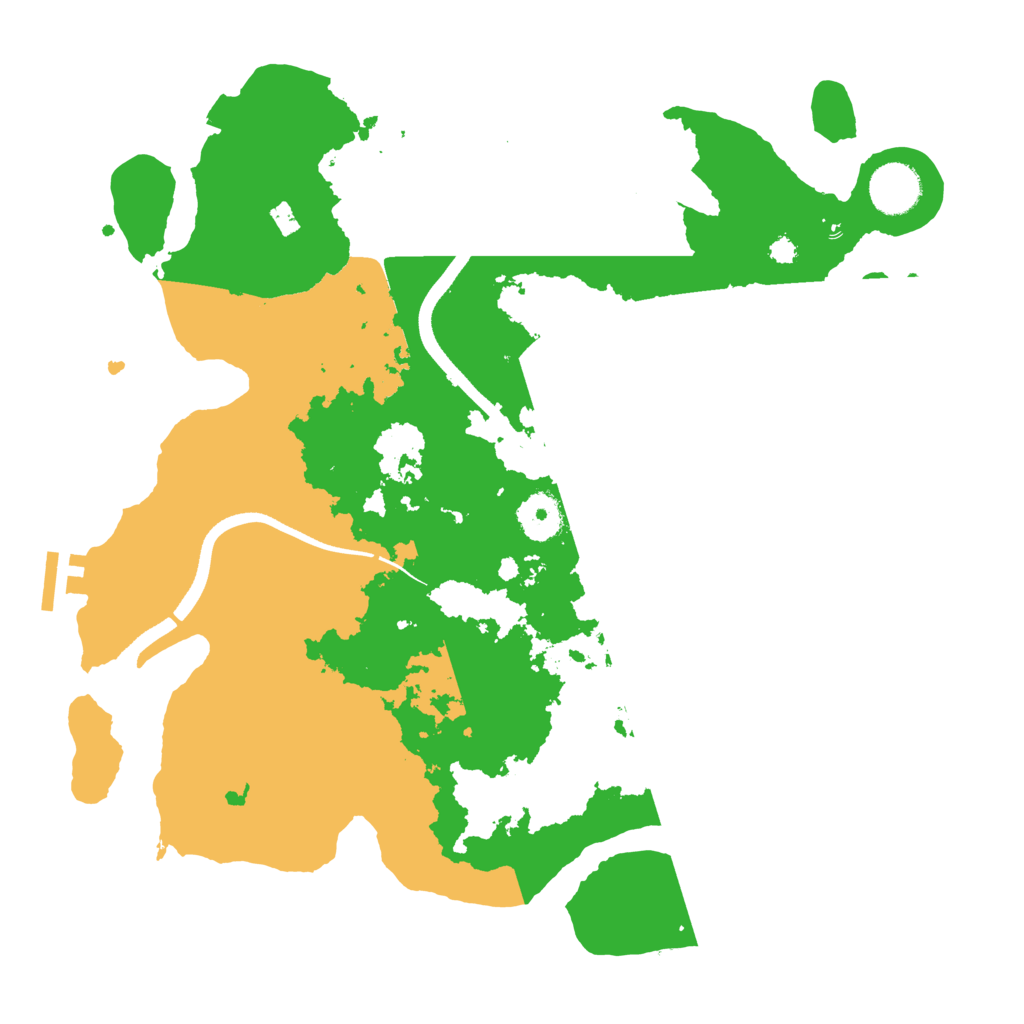 Biome Rust Map: Procedural Map, Size: 3500, Seed: 3430161