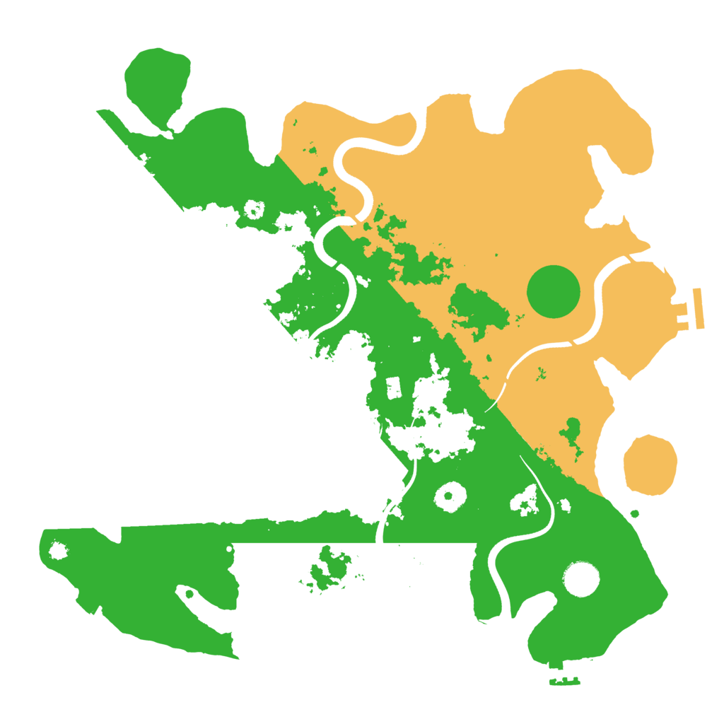 Biome Rust Map: Procedural Map, Size: 3600, Seed: 268766730