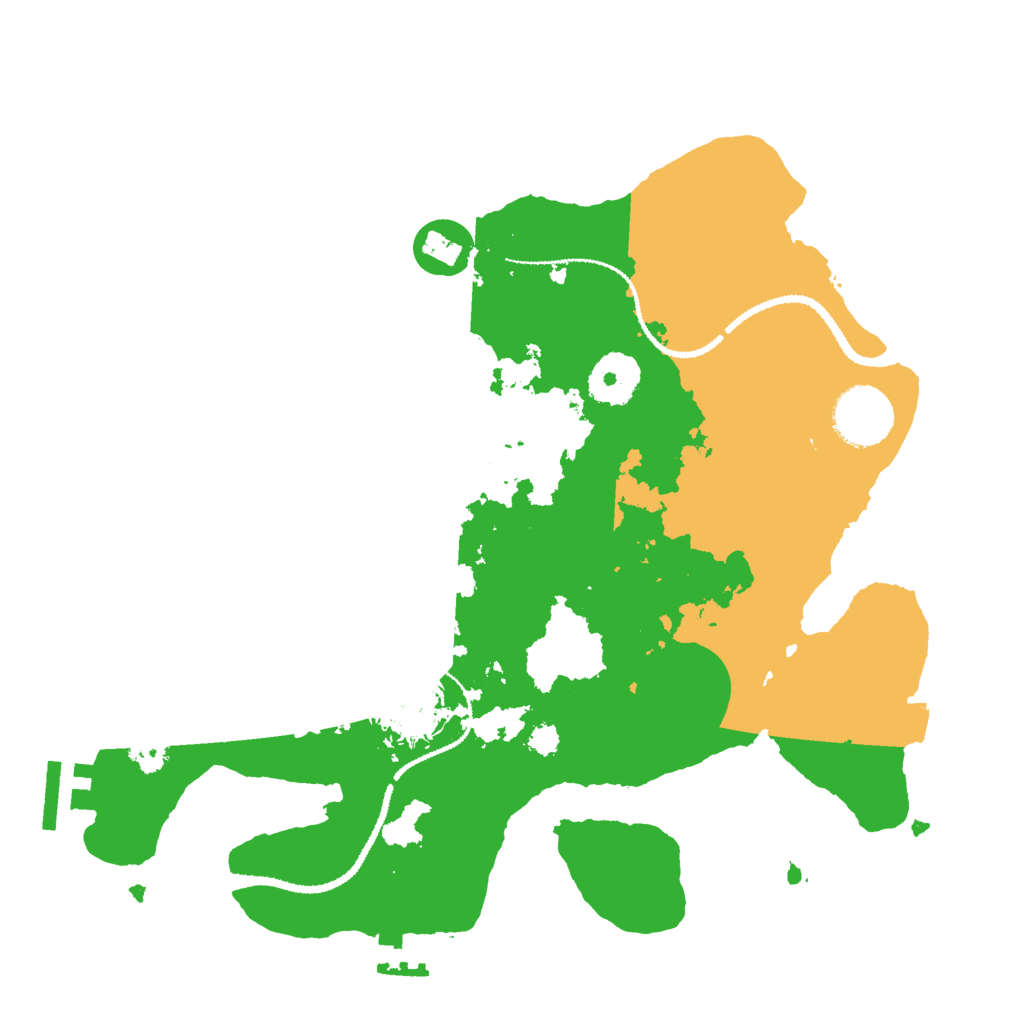 Biome Rust Map: Procedural Map, Size: 3000, Seed: 833516