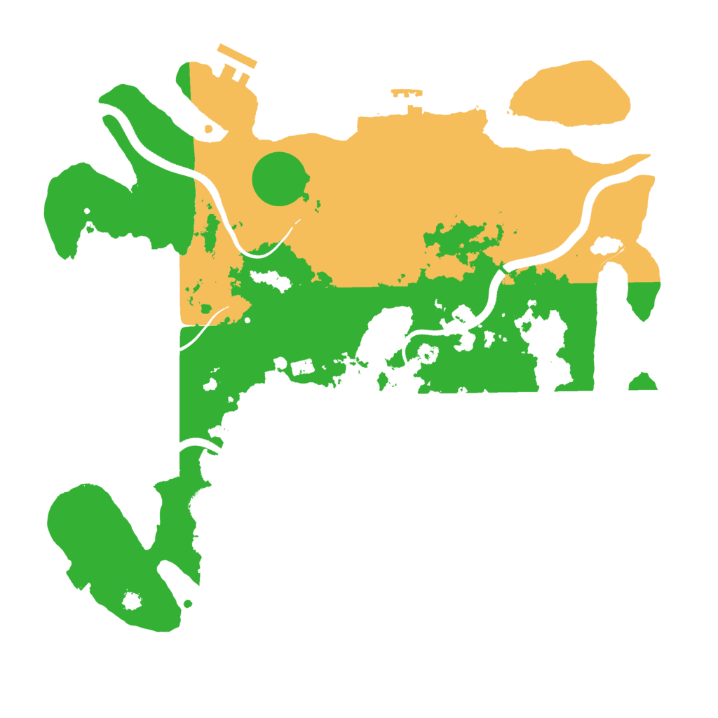 Biome Rust Map: Procedural Map, Size: 3500, Seed: 50505