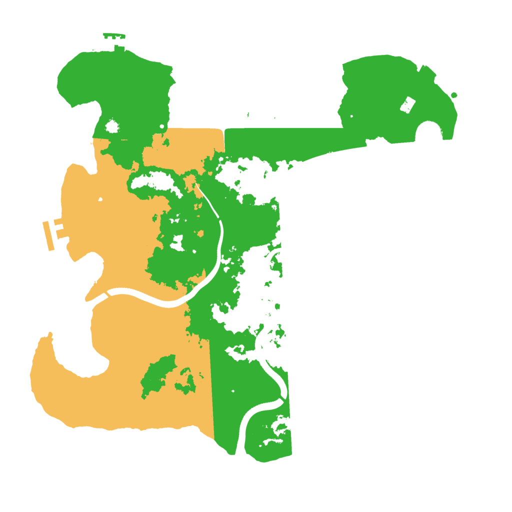 Biome Rust Map: Procedural Map, Size: 3500, Seed: 2226899