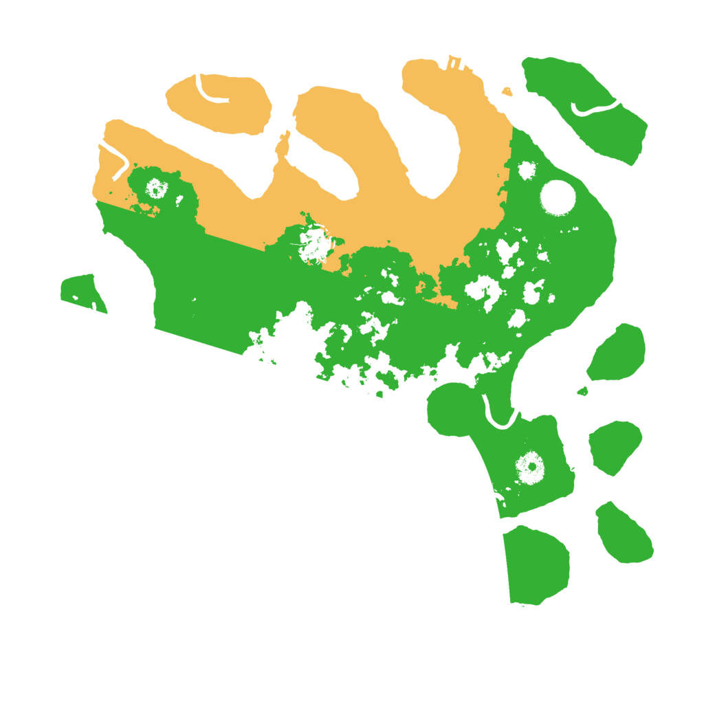 Biome Rust Map: Procedural Map, Size: 3500, Seed: 77176