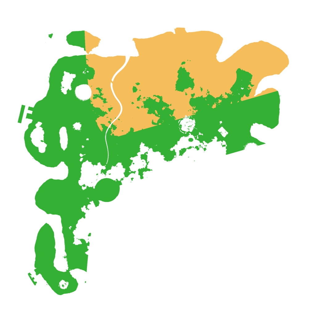 Biome Rust Map: Procedural Map, Size: 3500, Seed: 3018220