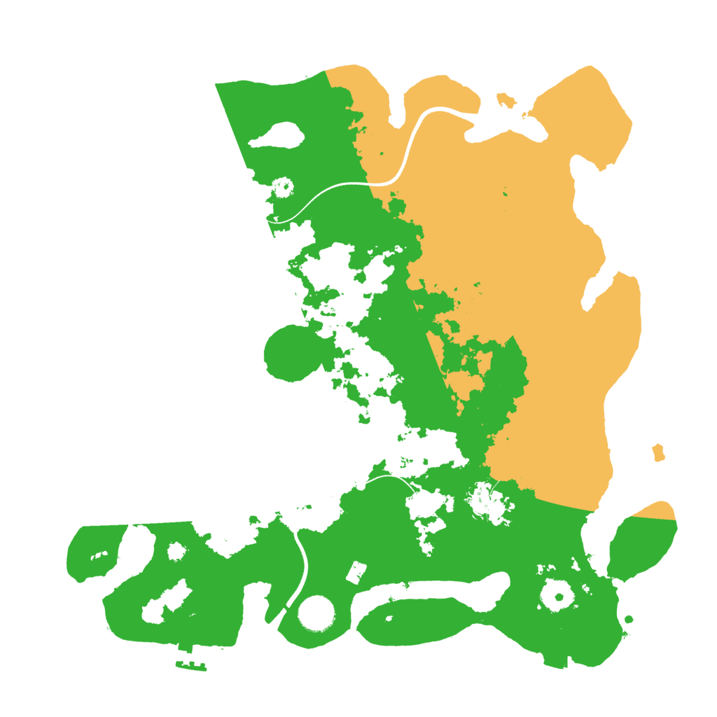 Biome Rust Map: Procedural Map, Size: 3500, Seed: 3868079