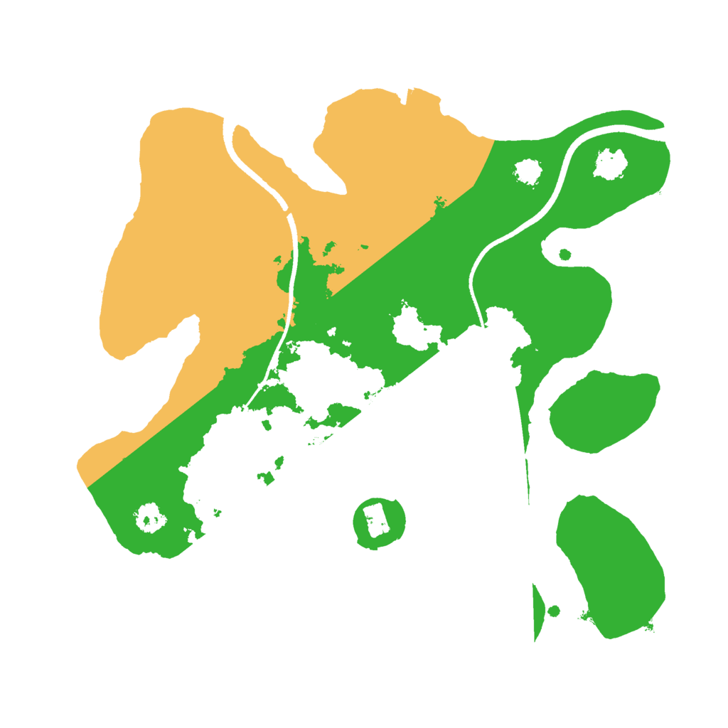 Biome Rust Map: Procedural Map, Size: 2500, Seed: 6281966