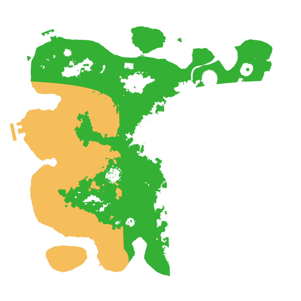 Biome Rust Map: Procedural Map, Size: 3500, Seed: 5948867