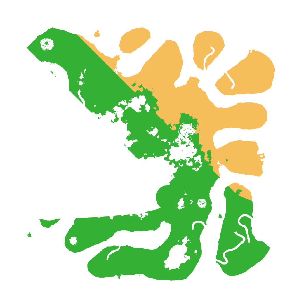 Biome Rust Map: Procedural Map, Size: 3500, Seed: 4138691