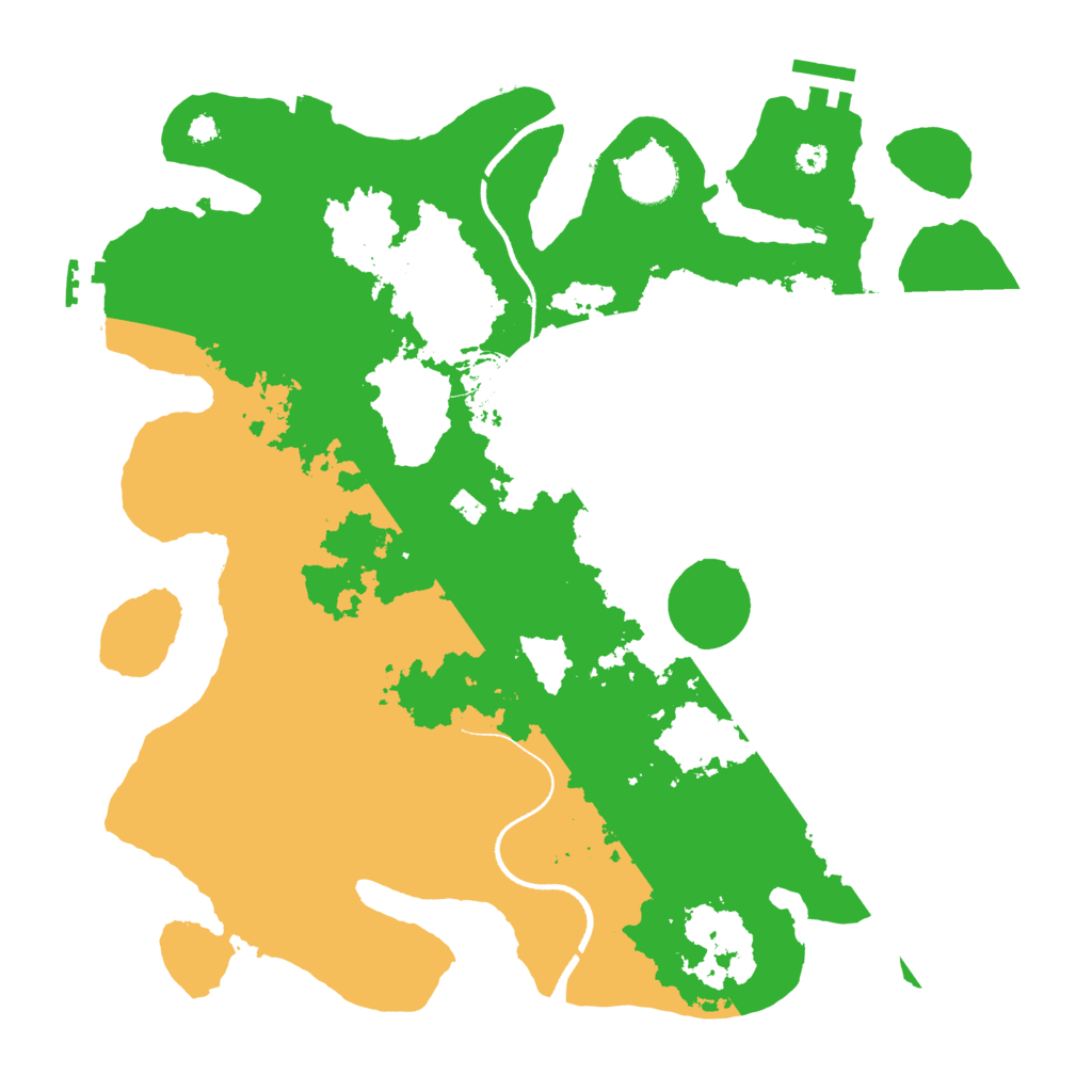 Biome Rust Map: Procedural Map, Size: 3500, Seed: 307605