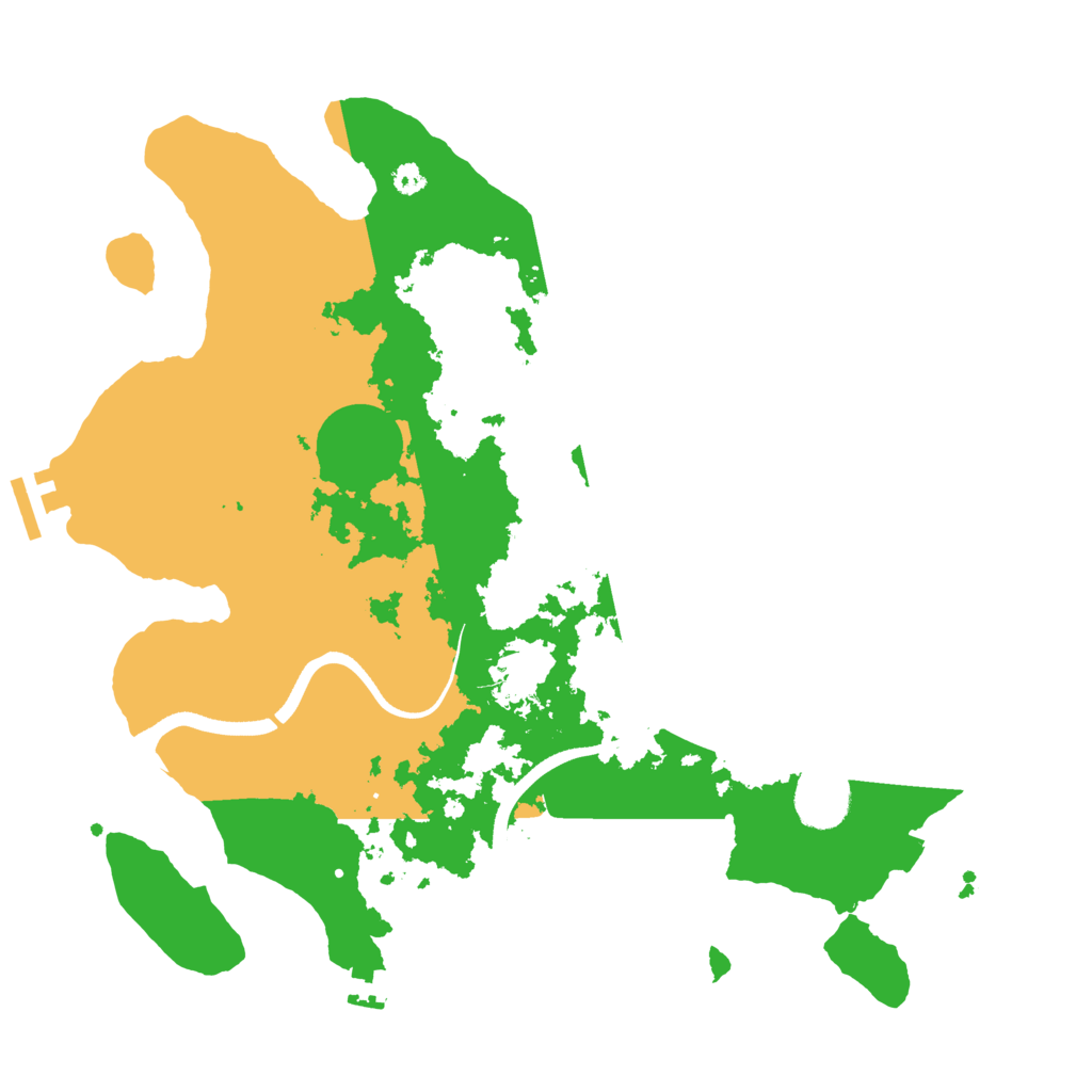 Biome Rust Map: Procedural Map, Size: 3500, Seed: 5793177