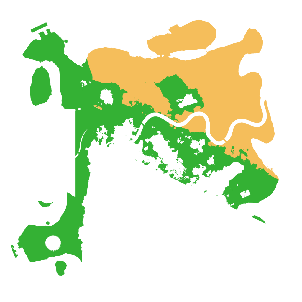 Biome Rust Map: Procedural Map, Size: 3500, Seed: 5704100