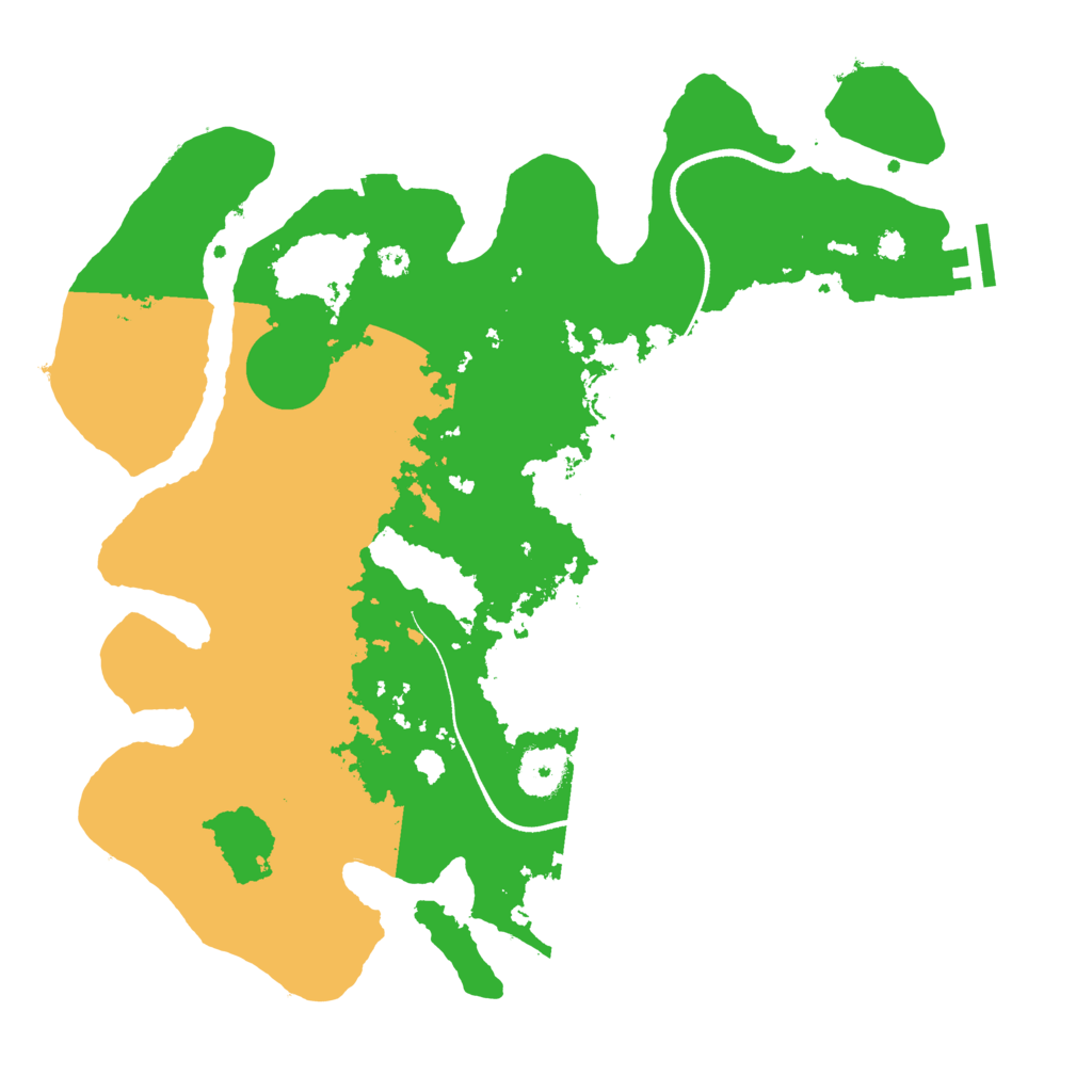 Biome Rust Map: Procedural Map, Size: 3500, Seed: 159533
