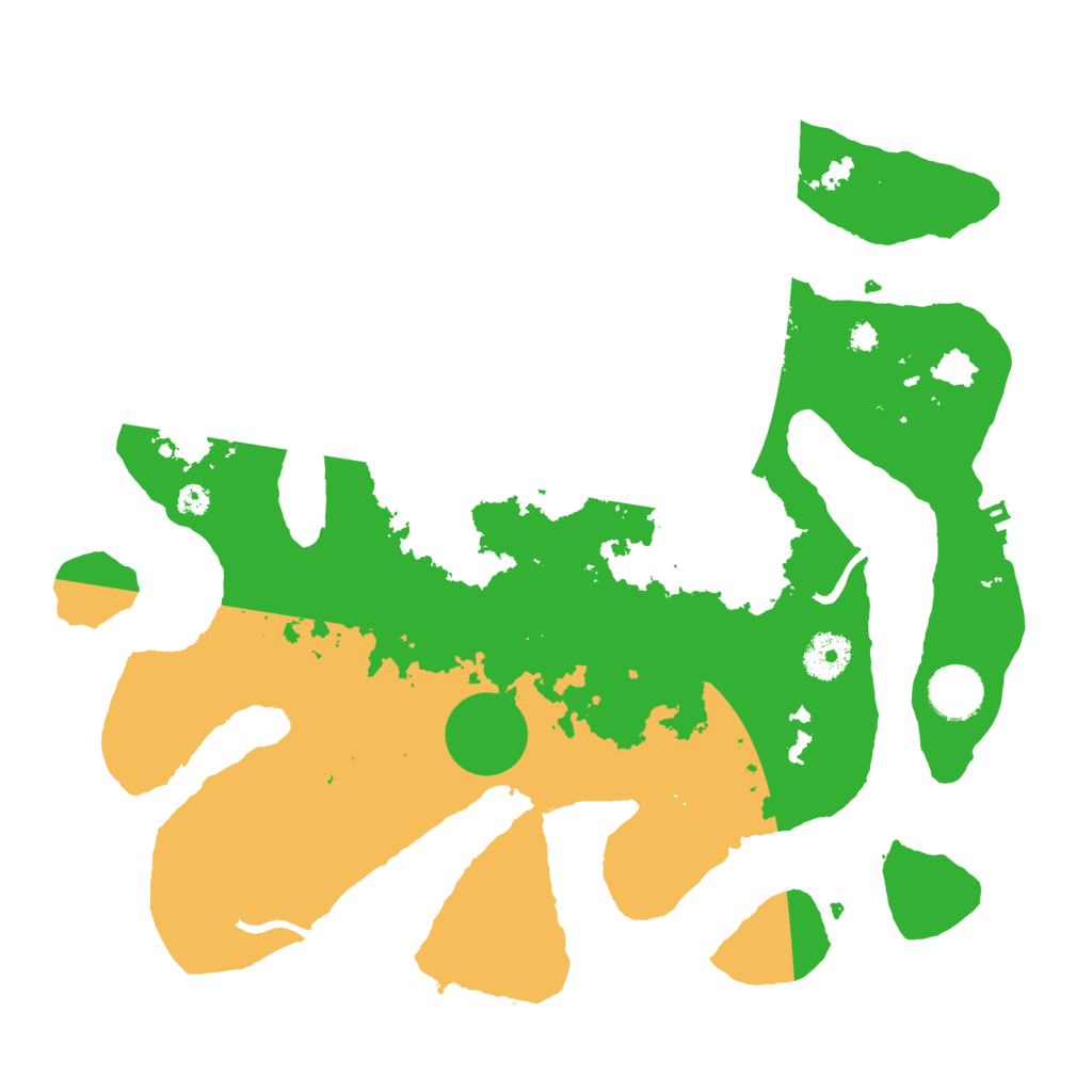 Biome Rust Map: Procedural Map, Size: 3500, Seed: 4155473