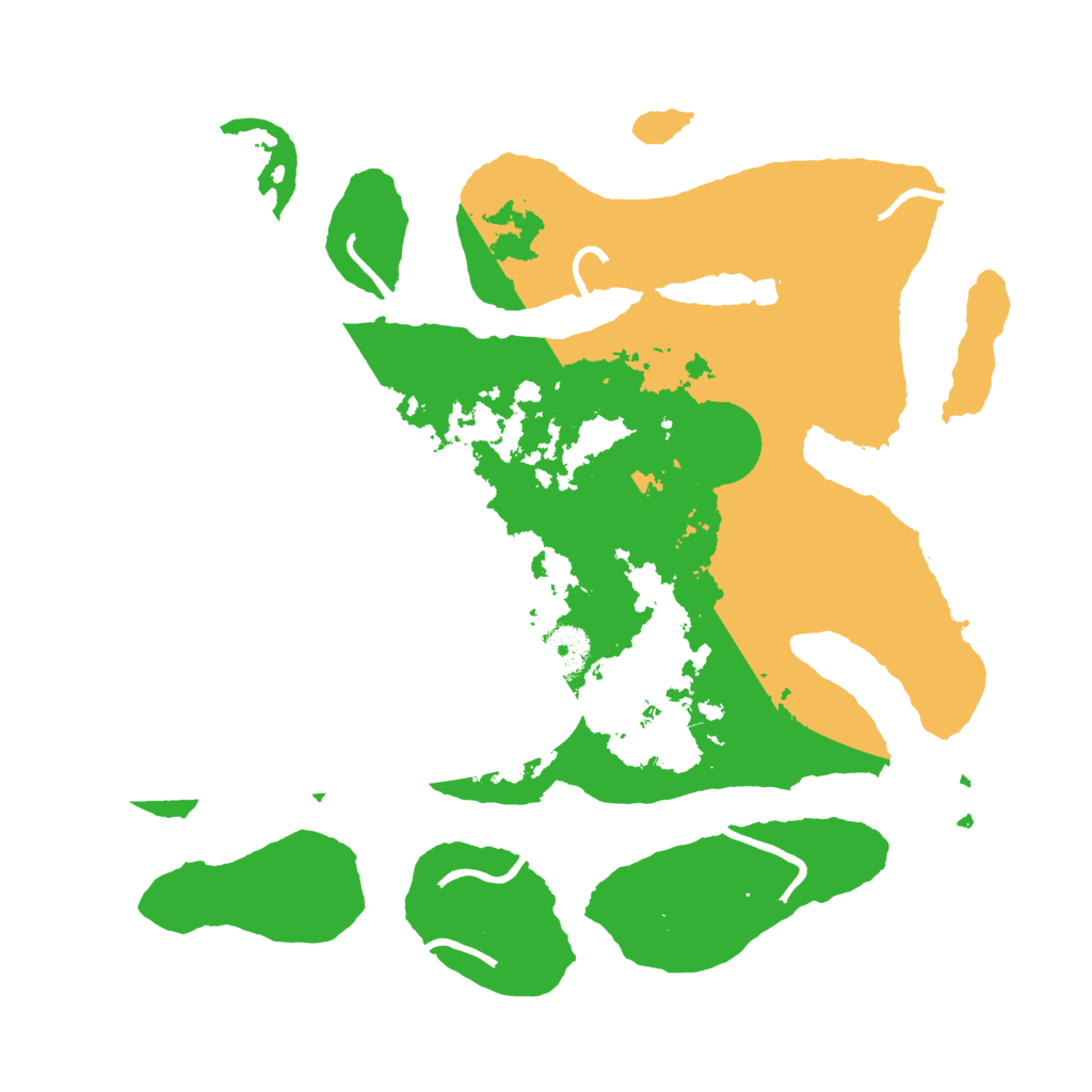 Biome Rust Map: Procedural Map, Size: 3500, Seed: 5290897