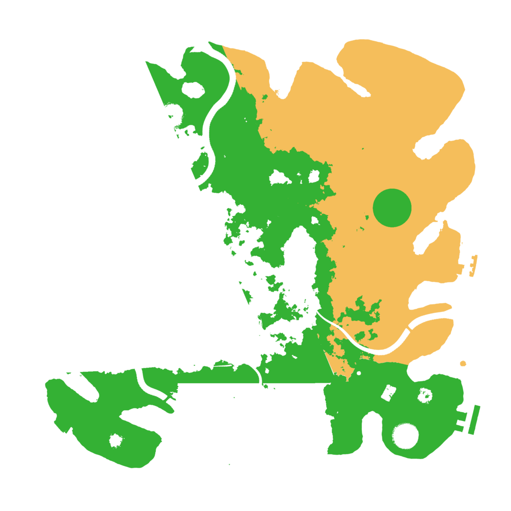 Biome Rust Map: Procedural Map, Size: 3500, Seed: 2645085