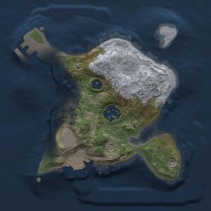 Thumbnail Rust Map: Procedural Map, Size: 2000, Seed: 333, 5 Monuments