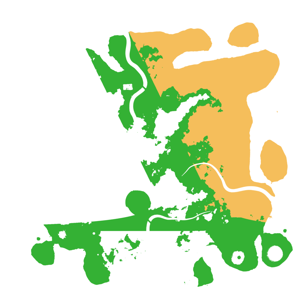 Biome Rust Map: Procedural Map, Size: 3500, Seed: 146825