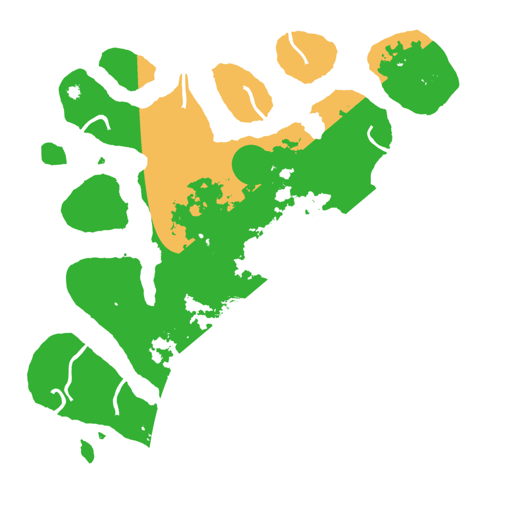 Biome Rust Map: Procedural Map, Size: 3500, Seed: 1464804