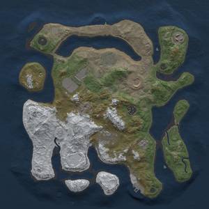 Thumbnail Rust Map: Procedural Map, Size: 3500, Seed: 31337, 16 Monuments