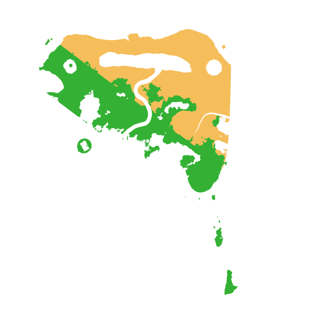 Biome Rust Map: Procedural Map, Size: 3500, Seed: 31337