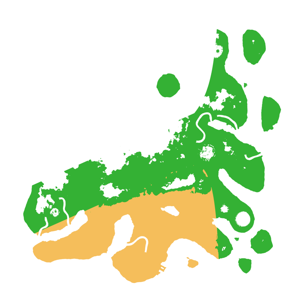 Biome Rust Map: Procedural Map, Size: 3600, Seed: 58484888