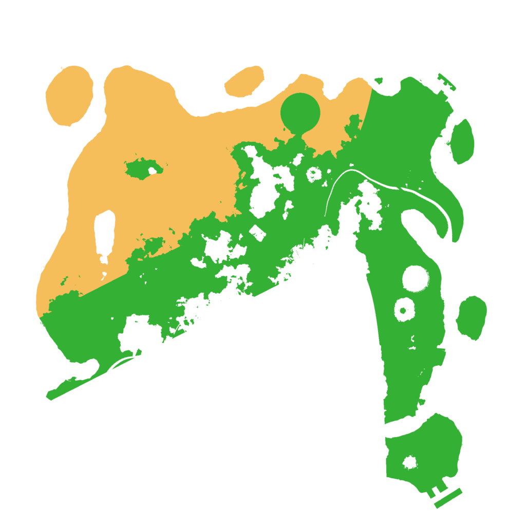 Biome Rust Map: Procedural Map, Size: 3500, Seed: 1145325
