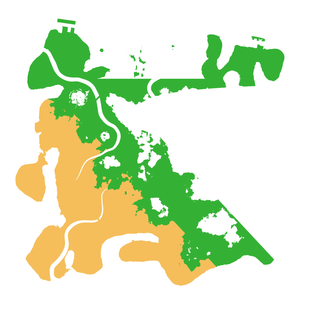 Biome Rust Map: Procedural Map, Size: 3500, Seed: 3765791