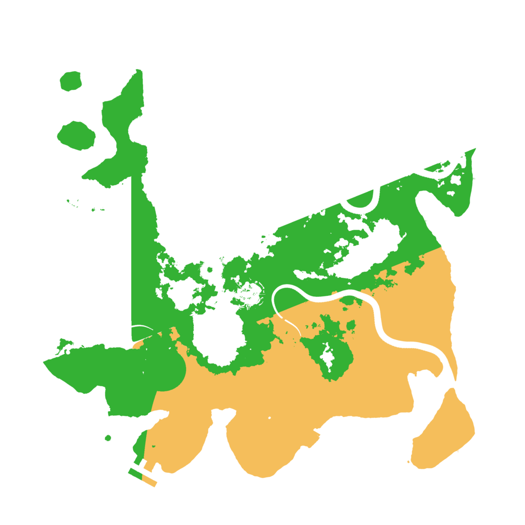 Biome Rust Map: Procedural Map, Size: 3500, Seed: 470577