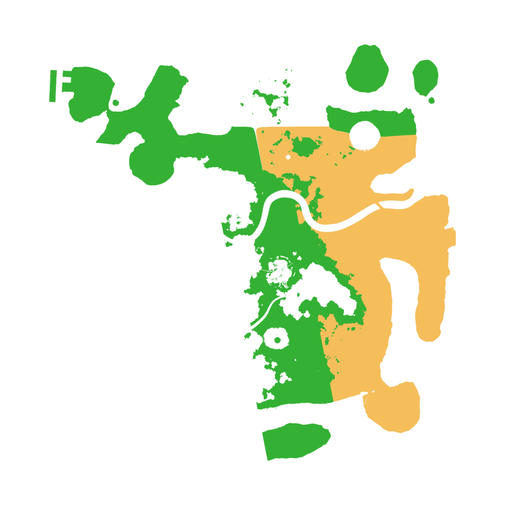 Biome Rust Map: Procedural Map, Size: 3200, Seed: 4255