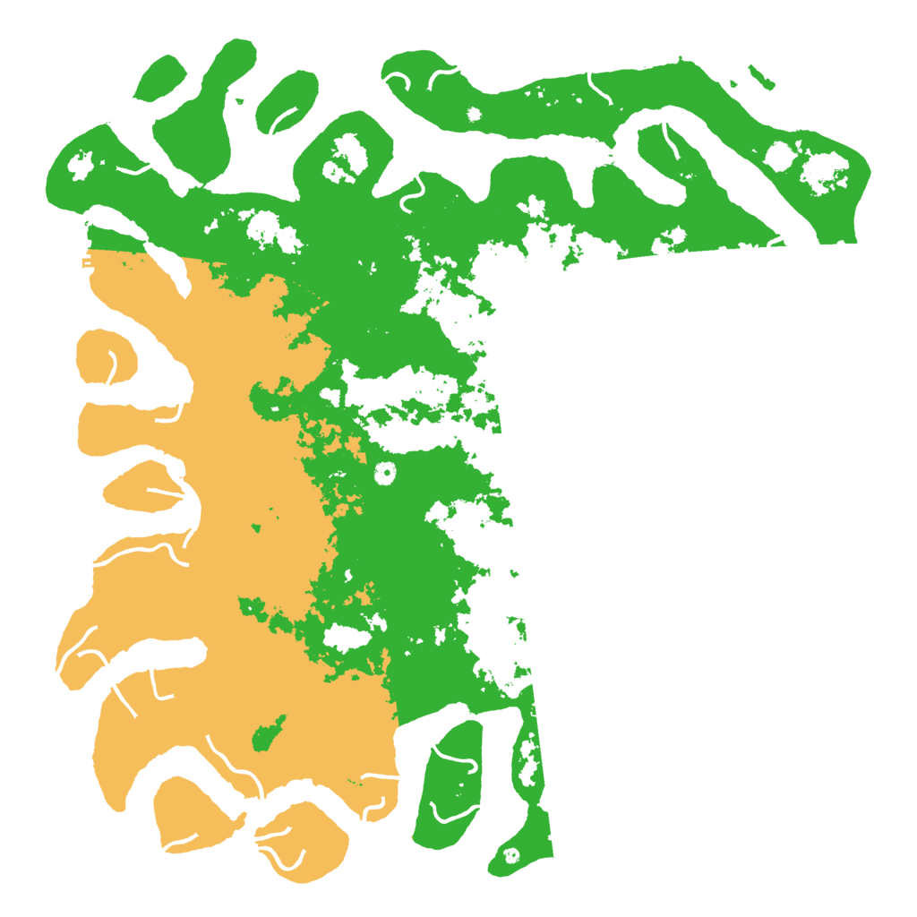 Biome Rust Map: Procedural Map, Size: 6000, Seed: 1205072504