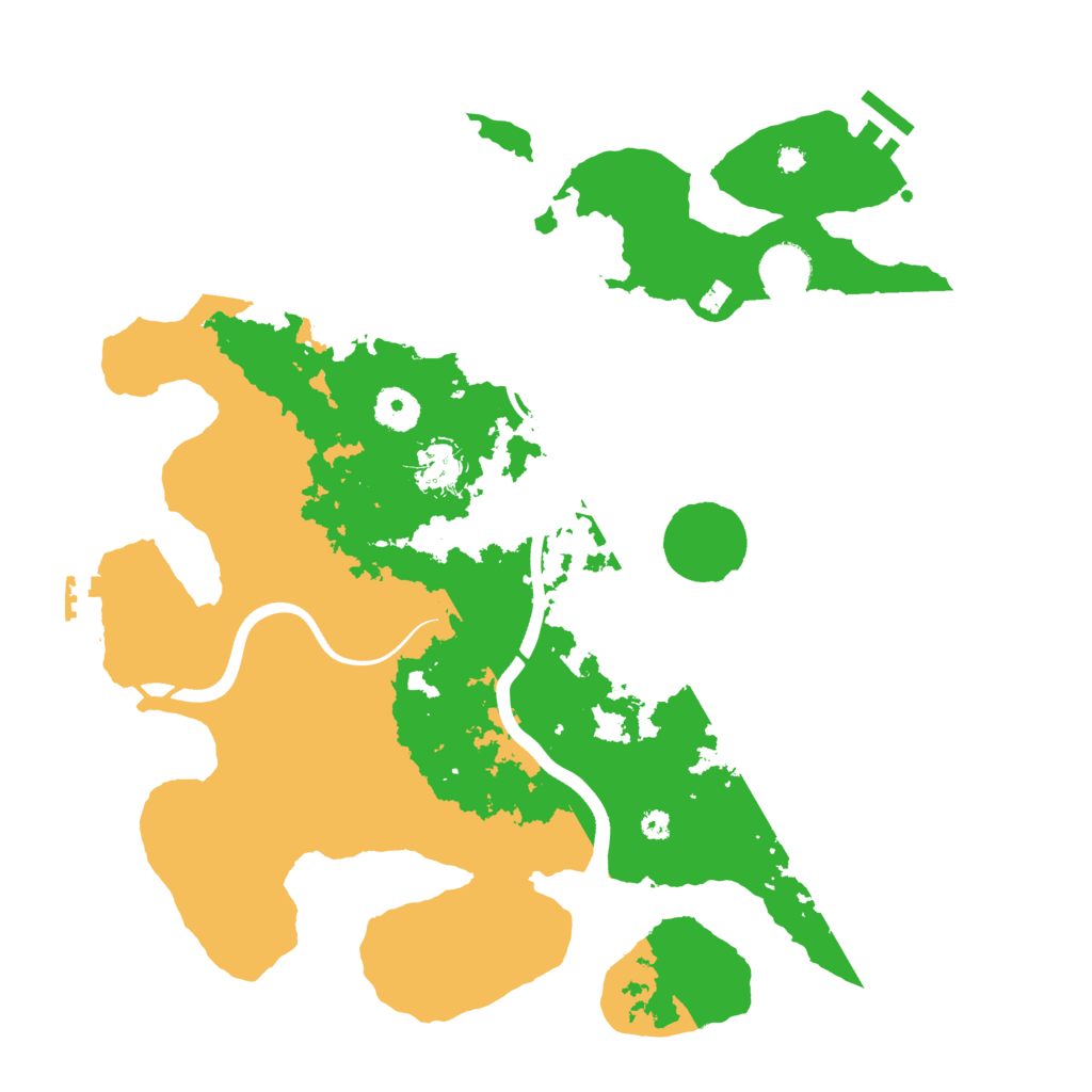 Biome Rust Map: Procedural Map, Size: 3700, Seed: 12546