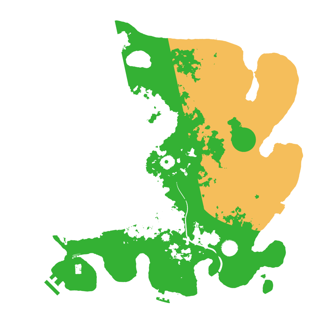 Biome Rust Map: Procedural Map, Size: 3500, Seed: 17234296