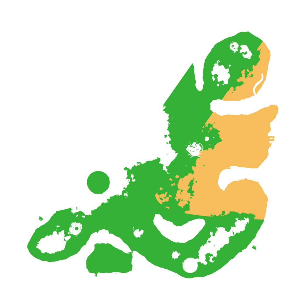 Biome Rust Map: Procedural Map, Size: 3500, Seed: 3107425