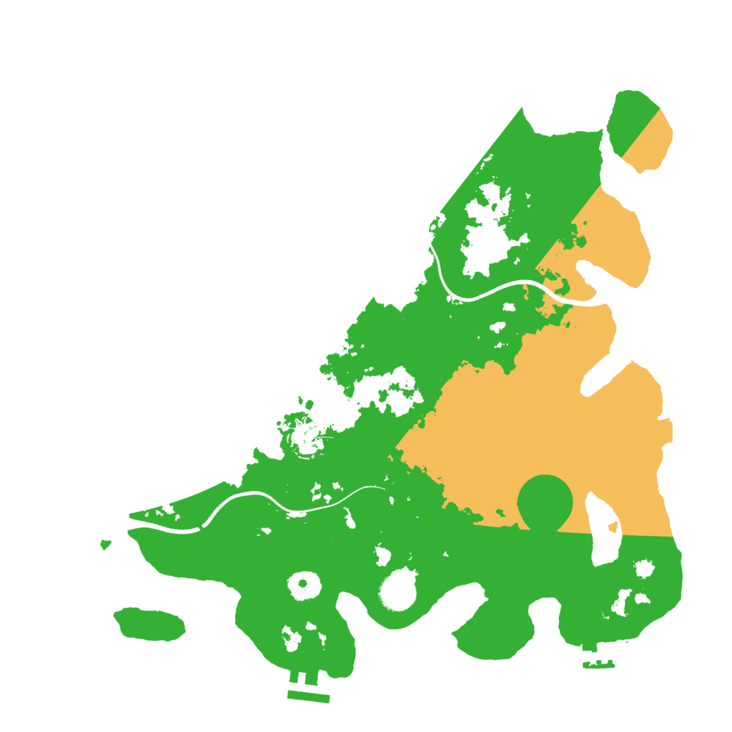 Biome Rust Map: Procedural Map, Size: 3500, Seed: 5423279