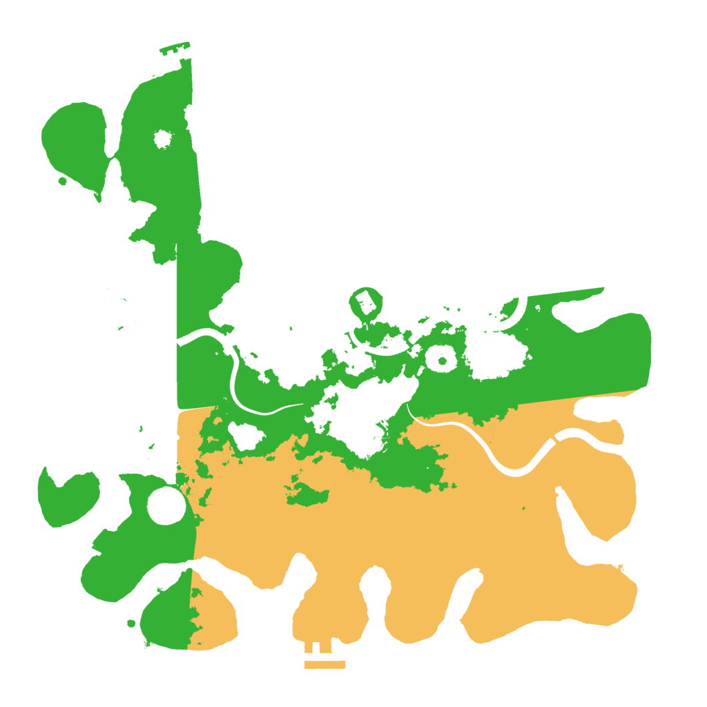 Biome Rust Map: Procedural Map, Size: 3500, Seed: 493407