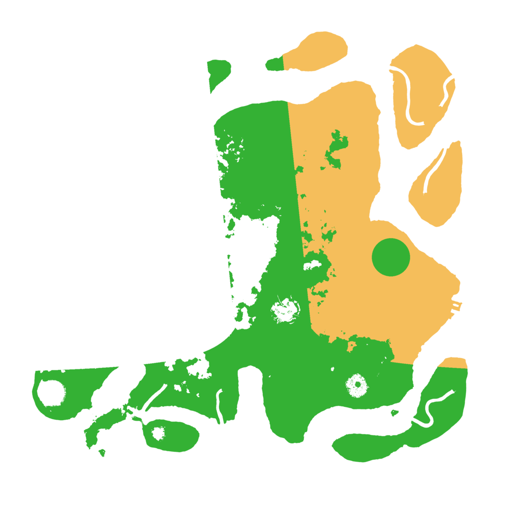 Biome Rust Map: Procedural Map, Size: 3500, Seed: 5402192