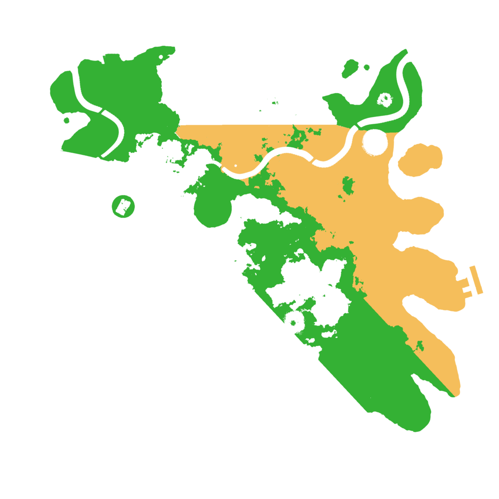 Biome Rust Map: Procedural Map, Size: 3500, Seed: 5110946