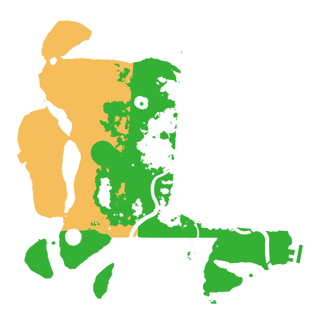 Biome Rust Map: Procedural Map, Size: 3500, Seed: 6311569
