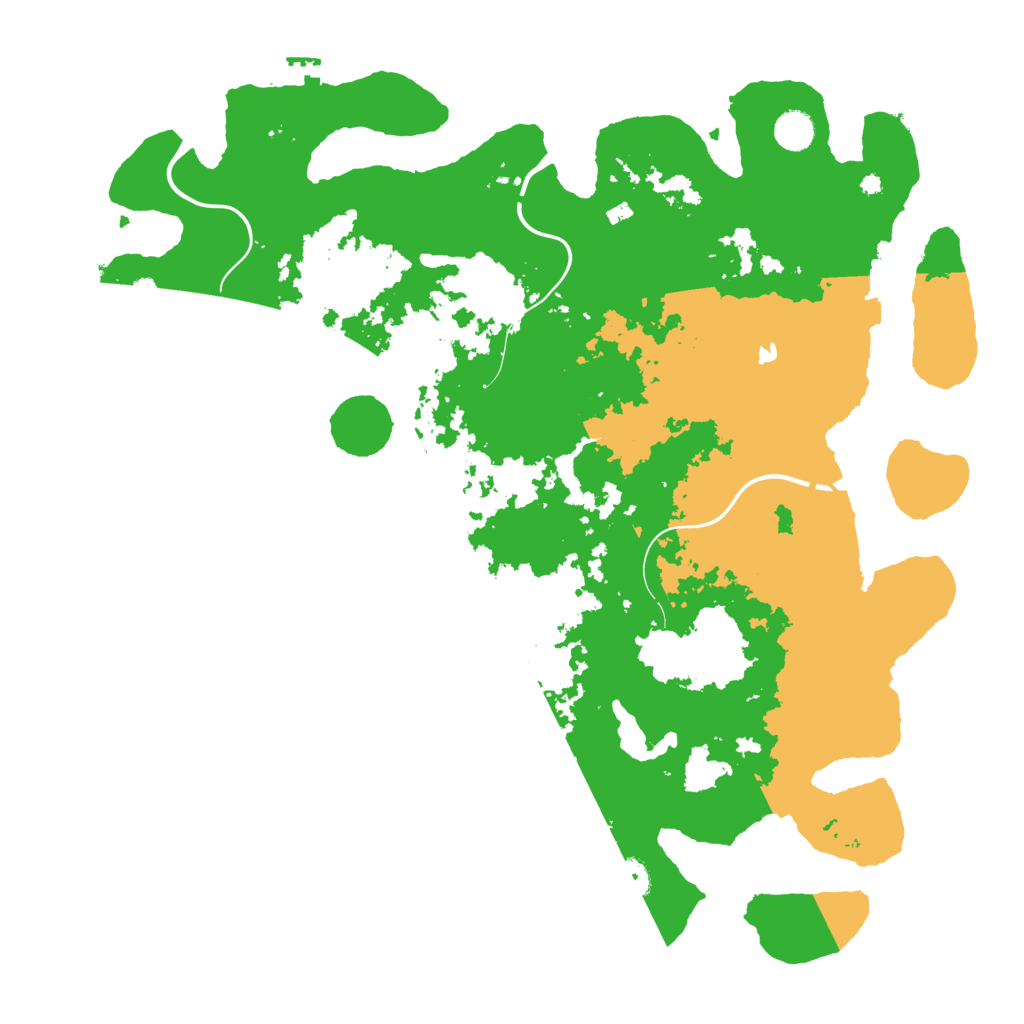Biome Rust Map: Procedural Map, Size: 4500, Seed: 648134