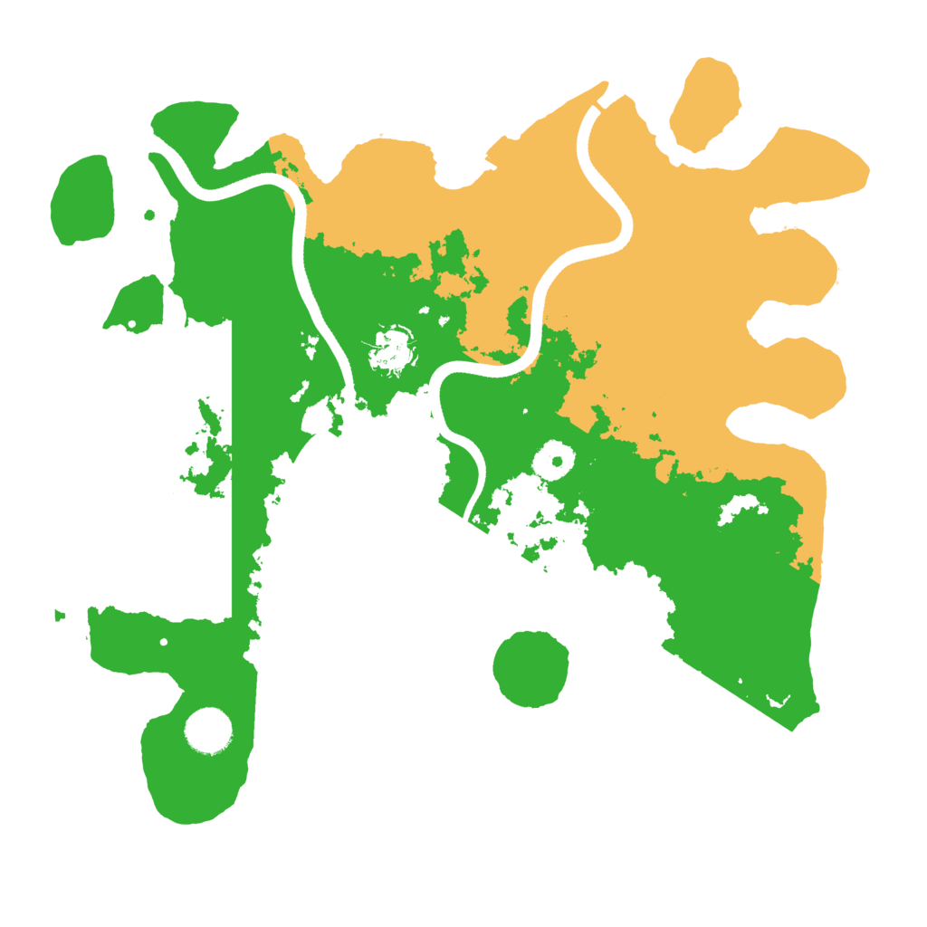 Biome Rust Map: Procedural Map, Size: 3500, Seed: 6151657