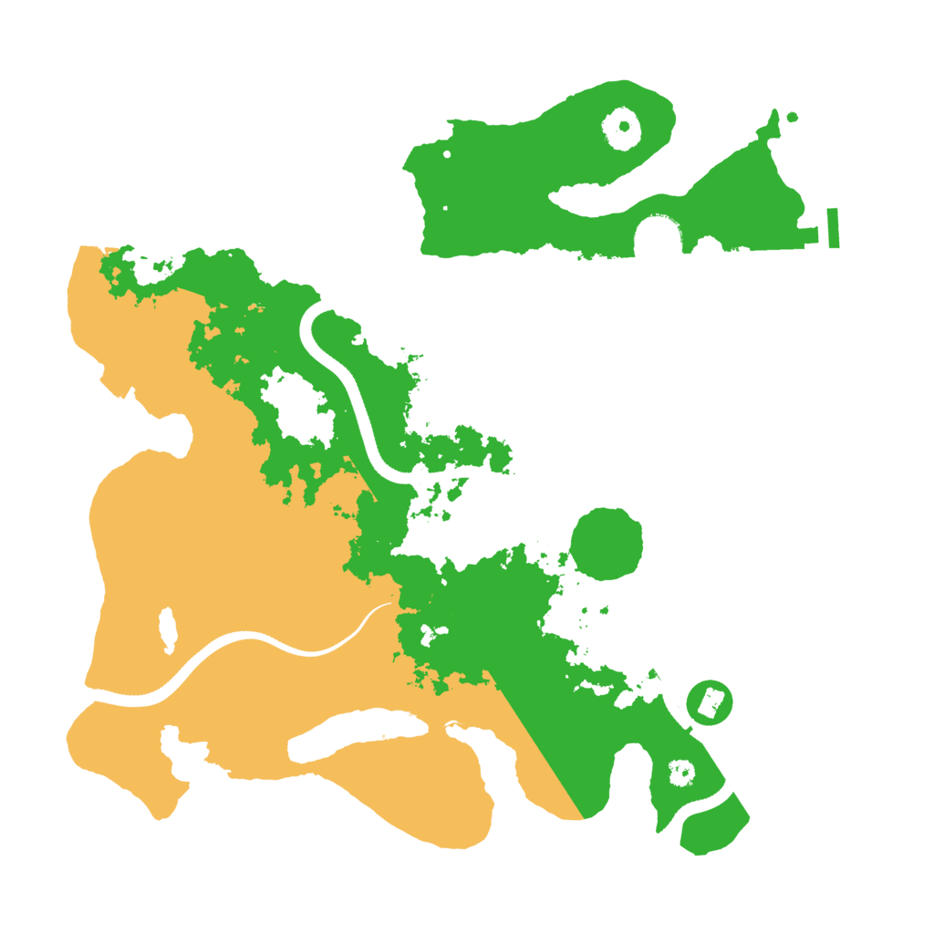 Biome Rust Map: Procedural Map, Size: 3500, Seed: 3338134