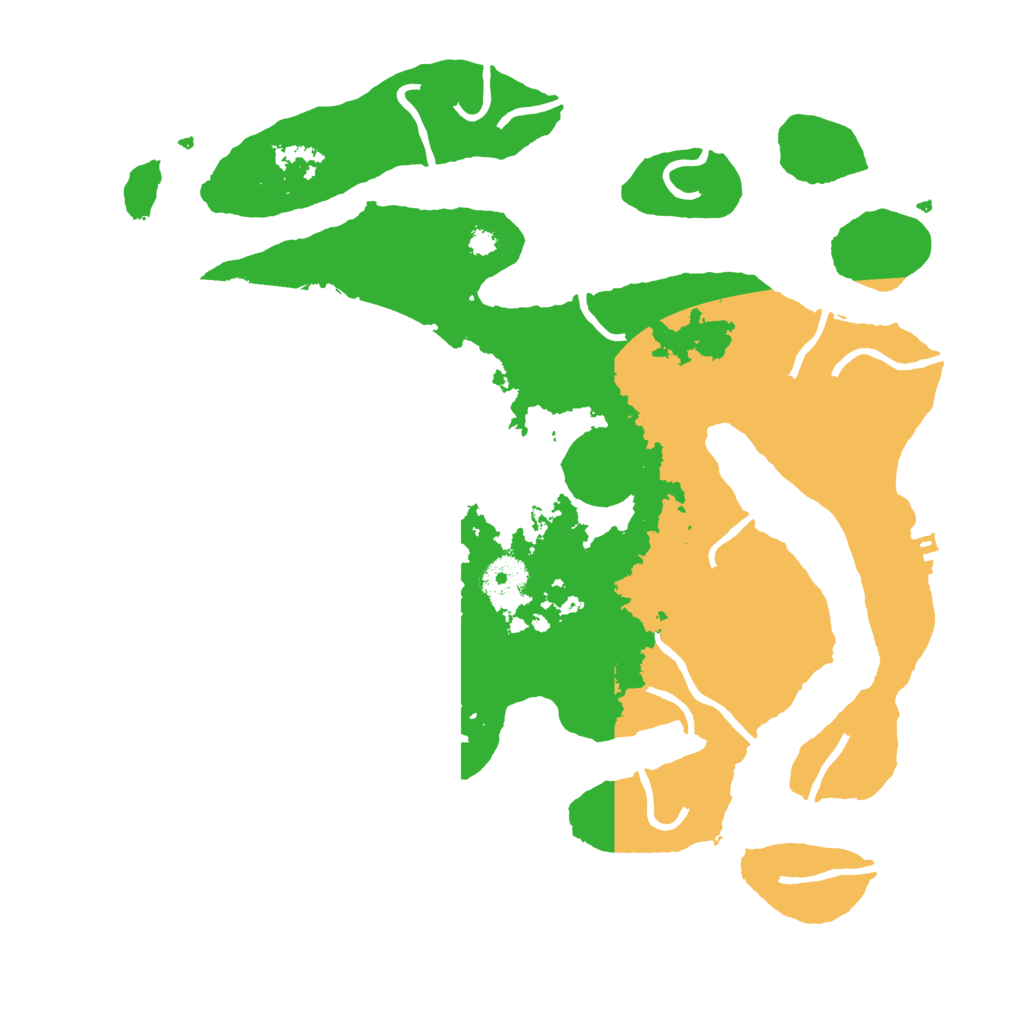 Biome Rust Map: Procedural Map, Size: 3500, Seed: 5777542