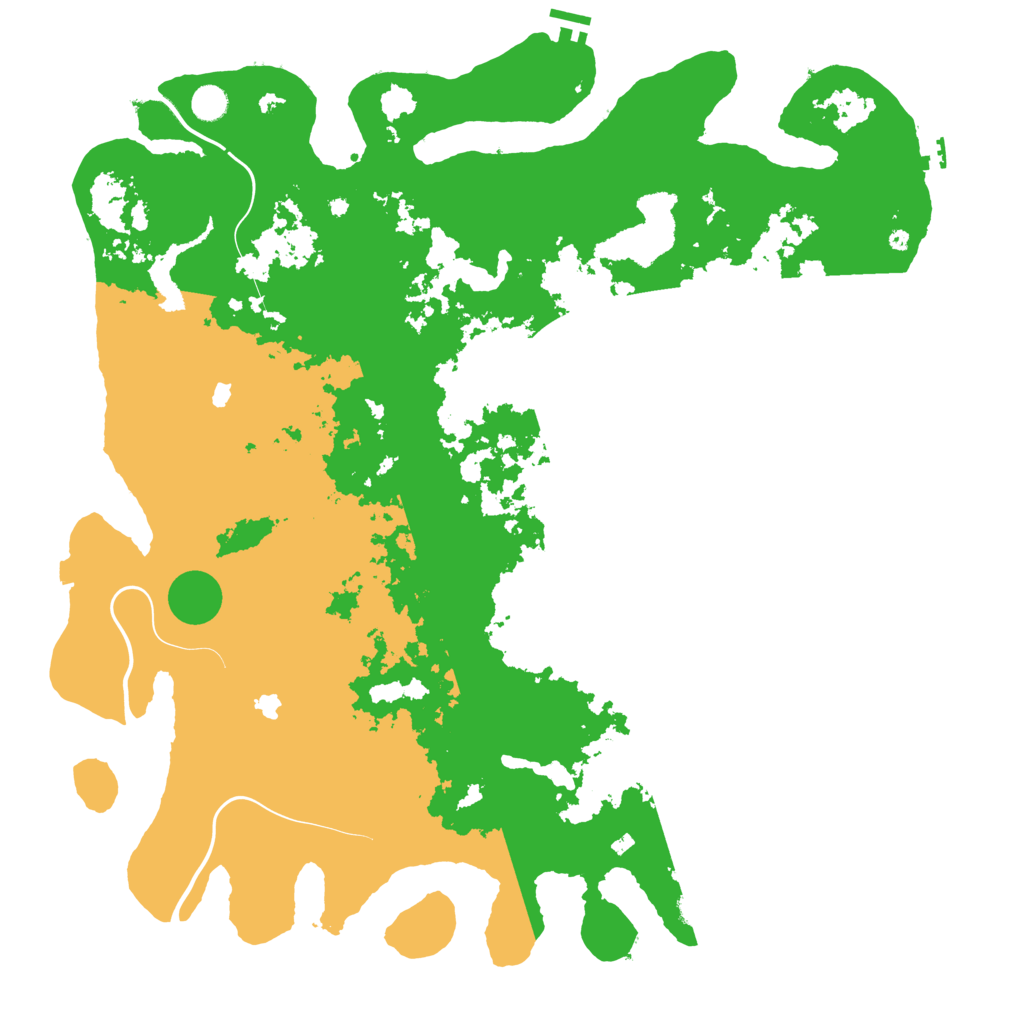Biome Rust Map: Procedural Map, Size: 5000, Seed: 352453104