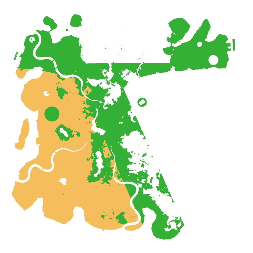 Biome Rust Map: Procedural Map, Size: 4500, Seed: 9124