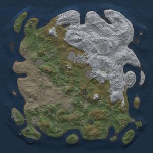 Thumbnail Rust Map: Procedural Map, Size: 4500, Seed: 42069, 18 Monuments