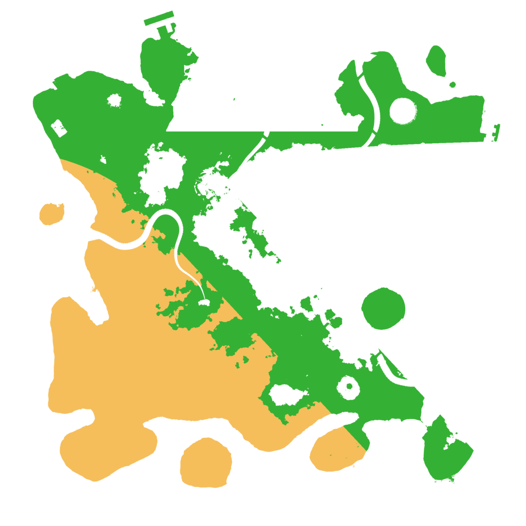 Biome Rust Map: Procedural Map, Size: 3500, Seed: 61467